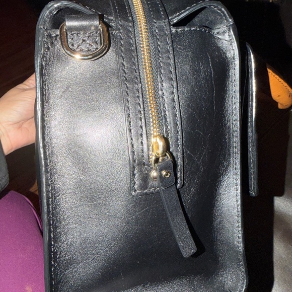 Kate Spade Black and Tan Satchel EUC. Clean inside and out. Gorgeous - Picture 6 of 6